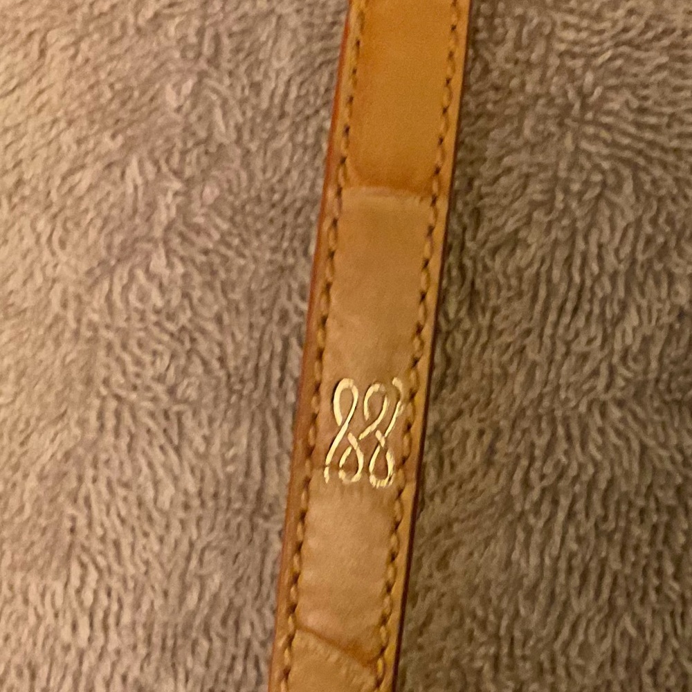 NIB Lancel Paris Double Wrap Leather Bracelet w/ Coin Charm • Made in France - Picture 4 of 10